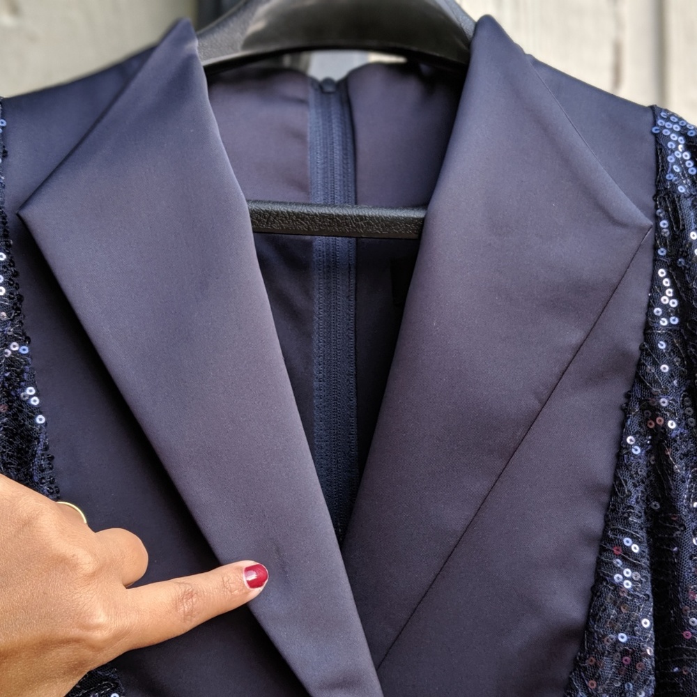 Tadashi long gown in eggplant - Picture 7 of 8